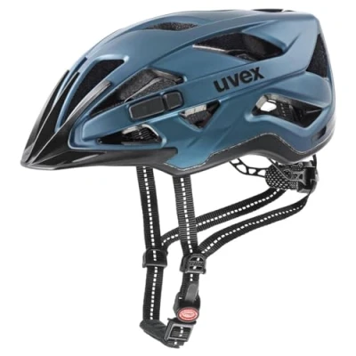 Abbildung von uvex City active sicherer Helm für Damen und Herren inkl. LED Licht individuelle Größenanpassung underwater matt 56 60 cm