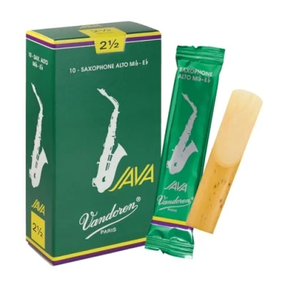 Abbildung von Vandoren SR2625 Java Alto Saxophone Reeds (Strength 2.5) (Pack of 10), WOOD