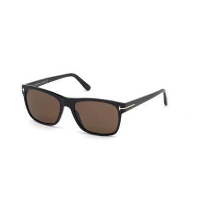 Abbildung von TOM FORD Herren FT0698 GIULIO 01J Gläser SONNENBRILLEN Acetat Schwarz Braun Geometrisch Normal