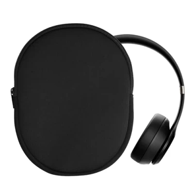 Abbildung von kwmobile Hülle kompatibel mit Beats Solo 4 / 3 Wireless/Marshall Major V Neopren Tasche Case für Headset aus robustem Stoff Schwarz