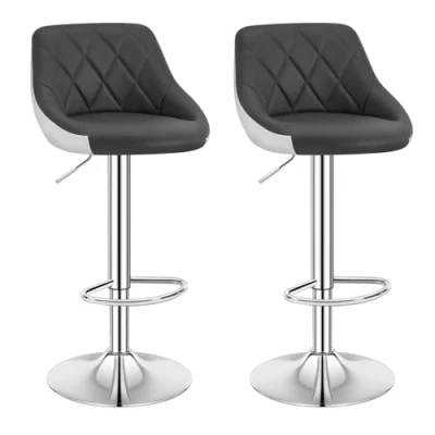 Abbildung von Woltu Barhocker (2 St), Design 2 farbig mit Griff, Höhenverstellung