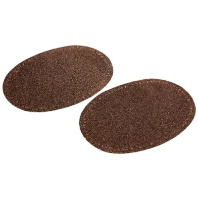Abbildung von Prym 929384 Aufnäher Wildlederimitat zum Aufbügeln, 10 x 14 cm, mittelbraun, braun, 2 Stück,
