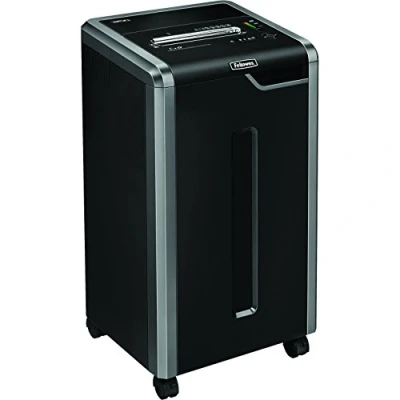 Abbildung von Fellowes Powershred 325Ci 100% Anti Stau Aktenvernichter, Schneidleistung: 22 24 Blatt (Partikelschnitt), schwarz/Silbergrau