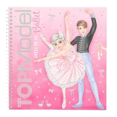 Abbildung von Depesche 13611 TOPModel Ballet Dress Me Up Stickerbuch mit 24 Seiten vorgedruckter Ballerina Motive zum Selbstgestalten, inkl. 11 Stickerbogen