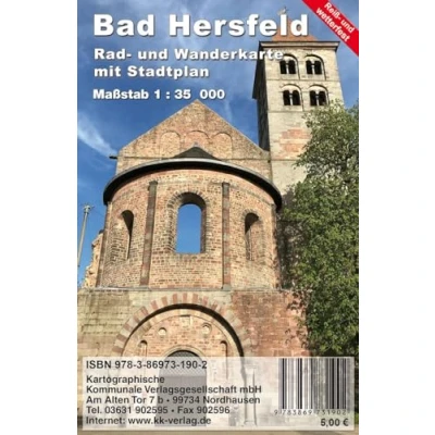 Abbildung von Bad Hersfeld: Rad und Wanderkarte mit Stadtplan (reiß wetterfest): wetterfest) 1 : 35 000