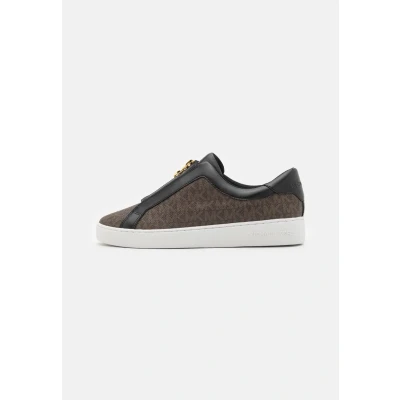 Abbildung von Michael Kors Keaton ZIP SLIP ON Sneaker low, Damen, Größe: 38, Brown Schuhe