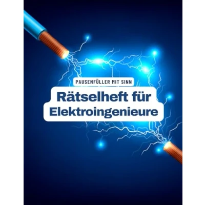 Abbildung von Ein Kreuzworträtsel Buch für Elektrotechniker und Elektroingenieure mit Begriffen aus dem Berufsalltag.: Rätsel Knobelei in einem Kreuzworträtselheft alle Elektroniker Fachabschluss.
