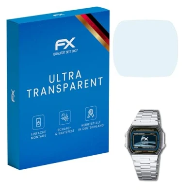 Abbildung von atFoliX Schutzfolie kompatibel mit Casio A164WA 1VES Folie, ultraklare FX Displayschutzfolie (3X)
