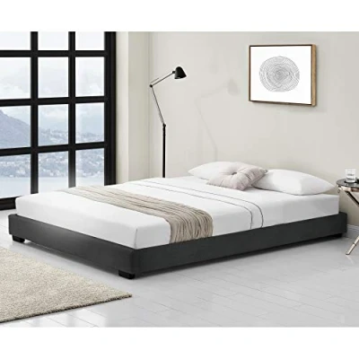 Abbildung von Corium Polsterbett, »Masari« Modernes Bett 180x200cm mit Lattenrost schwarz Kunstleder