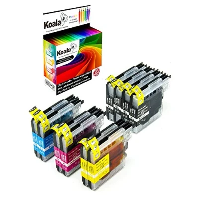 Abbildung von Koala 10 Druckerpatronen Kompatibel für Brother LC985 LC980 LC1100 DCP 145C 195C 165C MFC 250C 490CW 5490CN 5890CN 6490CW 4*BK 2*C 2*M 2*Y
