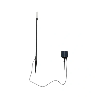 Abbildung von Lindby LED Solarleuchte Balian, schwarz, Aluminium, 3.000 K