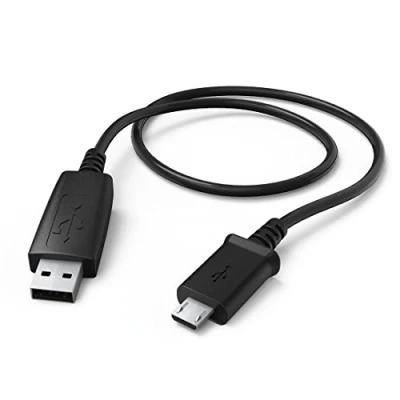 Abbildung von Hama 0,6 m, USB2.0 A/USB2.0 Micro B USB A Schwarz Kabel (USB2.0 B, A, Stecker/Stecker, gerade, schwarz)