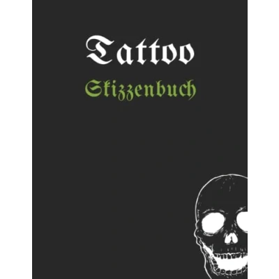 Abbildung von Tattoo Skizzenbuch: Skizzenbuch für Künstler, um Ihre Designs zu zeichnen, Tagebuch, weißes Papier und gepunktetes Millimeterpapier, Zeichnungsbuch.