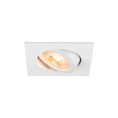 Abbildung von SLV NEW TRIA 68, Deckeneinbauleuchte, quadratisch, max. 10W GU10, weiß