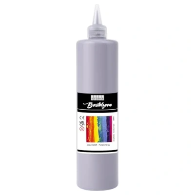 Abbildung von SÜDOR ACRYLFARBE 500 ml Geeignet für Acryl Pouring. Hochpigmentierte Künstler Malfarben zum Bemalen auf Holz, Leinwand, Stein, Papier, Stoff, Metall. Wasserfest. Vegan. (Grauviolett)