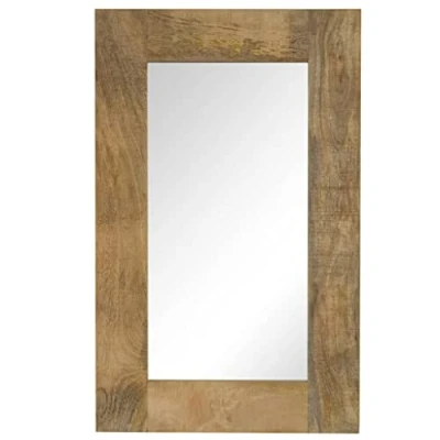 Abbildung von vidaXL Mangoholz Massiv Spiegel 50x80 cm Wandspiegel Badspiegel Flurspiegel