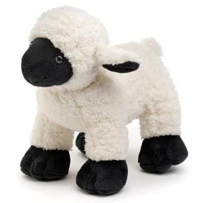Abbildung von Uni Toys Kuscheltier Lamm versch. Fellfarben 19 cm (Länge) Plüsch Schaf Plüschtier, zu 100 % recyceltes Füllmaterial