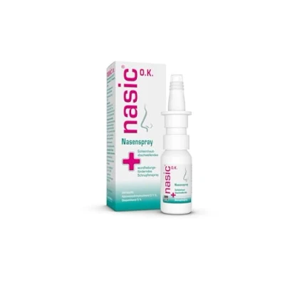 Abbildung von nasic O.K. Nasenspray mit dem Wirkplus Abschwellendes Schnupfenspray ohne Konservierungsstoffe für Erwachsene &amp; Schulkinder Xylometazolin Dexpanthenol 10 ml Lösung