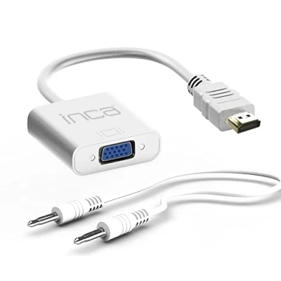 Abbildung von İnca IHTVJ 7TB HDMI auf VGA Buchse Adapter (Einschliesslich Audiokabel) Weiss