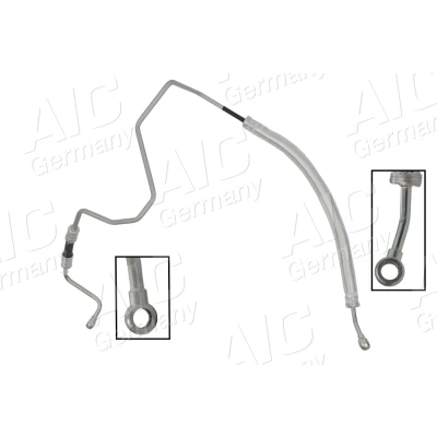 Abbildung von AIC 54996 Hydraulikschlauch, Lenkung von Hydraulikpumpe nach Lenkgetriebe VOLKSWAGEN: Polo III Schrägheck, Golf 4 Variant