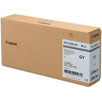 Abbildung von Original Canon PFI 3700GY Druckerpatrone (6448C001) Grau · Tintenpatrone von