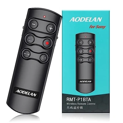 Abbildung von AODELAN Kabelloser Fernauslöser für Sony ZV E10, 1, A7SM3, A7C, A7RIV, Alpha 9,7R IV, 7R III, 7 6600, 6400, 6100, 9 II, RX0 RX100 M7; ersetzt RMT P1BT