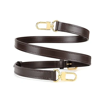 Abbildung von Senral Schulterriemen Verstellbar Dunkelbraun Echtleder Crossbody Strap Verstellbarer Taschengurt 41 50 Zoll Für Taschen Alma Neverfull Speedy