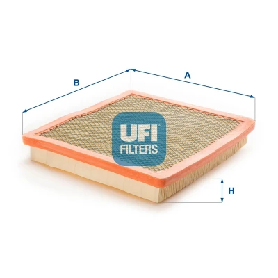 Abbildung von UFI 30.887.02 Luftfilter 42,5 272 302 Filtereinsatz