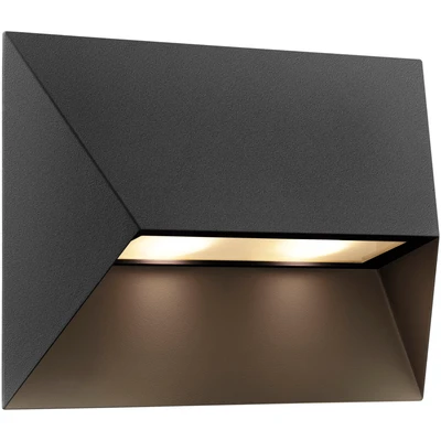 Abbildung von Nordlux Außen Wandleuchte &quot;Pontio&quot;, Leuchtmittel GU10 ohne Leuchtmittel, Architekturdesign, austauschbare Glühbirne, Stabiles Metall Gehäuse