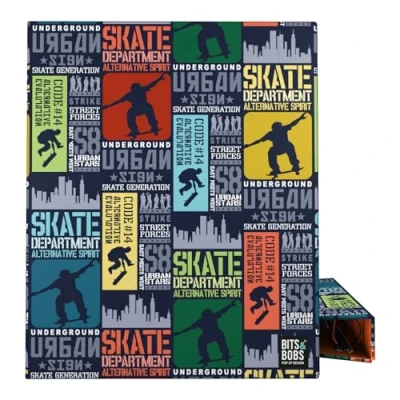 Abbildung von Grafoplás Schulordner A4 Skate Bits&amp;Bobs Pop Up Design 4 gemischte Ringe 25 mm FSC zertifiziert matt laminiert mit UVI Lack perfektes Schulmaterial