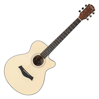 Abbildung von Rocktile WSC 101C NT Westerngitarre Korpusform: Concert mit Cutaway Decke: Fichte Boden &amp; Zarge: Sapele Hals: Okoume Offenporiges Finish in Natur