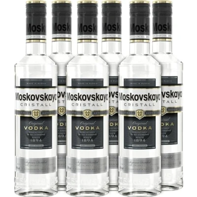 Abbildung von Moskovskaya Cristall I Superior Vodka 6 x 0,5L 40% vol.