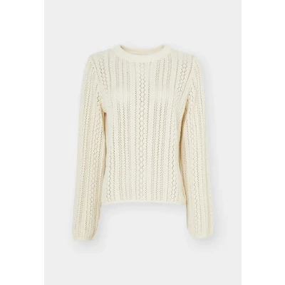 Abbildung von Pieces Pcnuka O NECK Strickpullover, Damen, Größe: XS, Birch