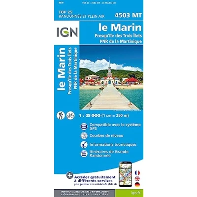 Abbildung von 4503MT Le Marin presqu&#039;île des trois îlets: Parc National de Martinique (TOP 25)