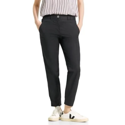 Abbildung von Cecil Utility Stoffhose, Damen, Größe: Sx28, Schwarz
