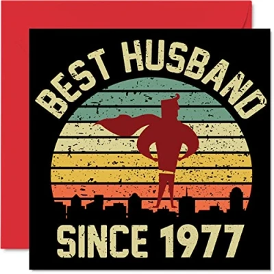 Abbildung von 47. Karte Hochzeitstag Jahrestag für Ehemann Bester Alles Gute zum Hochzeits Jubiläum Karten den Partner, 145mm Grußkarten Siebenundvierzigster Jahrestage