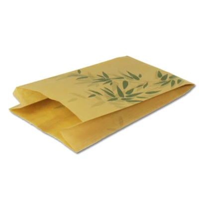 Abbildung von Sachet à pain BIO kraft Green Leafs 14+7x22cm