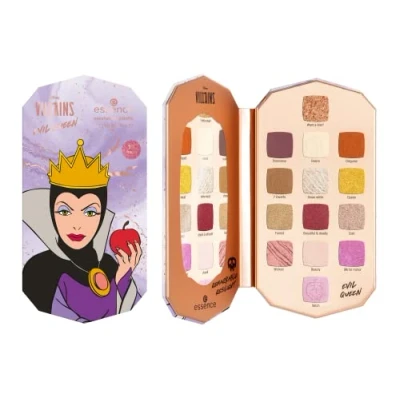 Abbildung von essence Disney Villains Evil Queen eyeshadow palette, Lidschatten, Nr. 01, Mehrfarbig, 14 Farben, langanhaltend, vegan, ohne Mikroplastikpartikel, Nanopartikel frei, ölfrei, 1er Pack (11.2g)