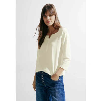 Abbildung von Cecil Tunika Shirt Langarmshirt, Damen, Größe: XL, Weiß