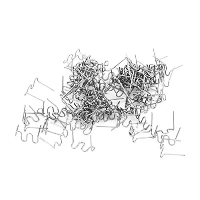 Abbildung von Keenso Auto Stoßstange Kunstoffschweißgerät Reparatur Set, 100 Stk. 0,8mm Kunststoff Schweißen Heftklammern für Kunststoffreparatur/Schweißen (&quot; Wave &quot;Style)
