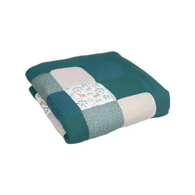 Abbildung von ULLENBOOM Krabbeldecke für Baby 120x120 cm, 100% OEKO TEX Materialien, Made in EU, Dick &amp; weich gepolstert, Madagaskar ideal als Babydecke Spieldecke