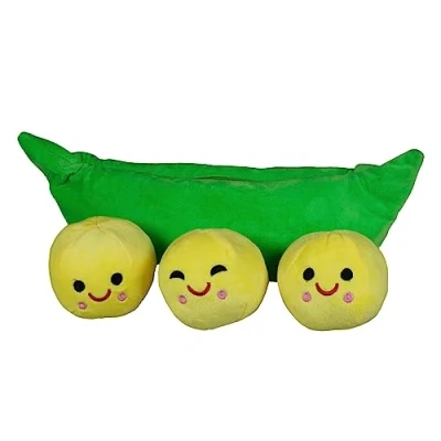 Abbildung von Krüger &amp; Gregoriades Kuscheltier Grüne Erbsen in der Schote