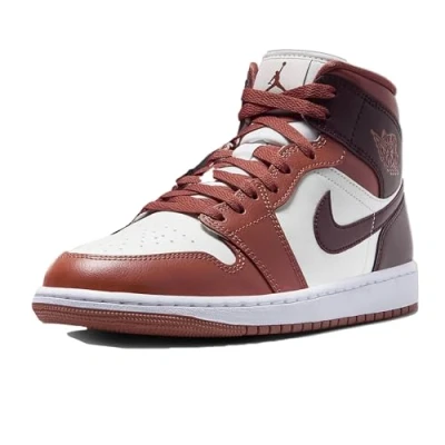 Abbildung von Nike Wmns Air Jordan 1 Mid Code BQ6472 200, Bordeauxweiß, 36.5 EU
