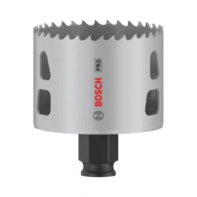 Abbildung von Bosch 1x PRO Multi Material Power Change Plus Lochsäge (für Weichholz, Trockenbauwand, Ø 64 mm, Professional Zubehör Bohrmaschine/Schrauber)