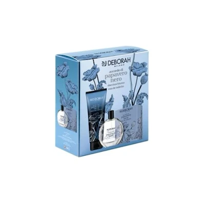 Abbildung von Deborah Milano Geschenkset für Damen Akkord mit schwarzem Mohn, inklusive Eau de Toilette 100 ml und Duschgel 250