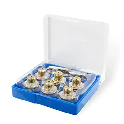 Abbildung von CCLIFE 13tlg Ölablassschraube Reparatur Satz M14 x 1,25 mm Gewinde Reparatu Reparatursatz für