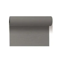 Abbildung von 4x Duni Tischläufer Evolin Tete a 40cm x 24 m granite grey