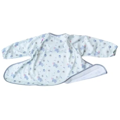 Abbildung von Tidy Tot ®™ Auffanglätzchen Zusätzliches Lätzchen zur Ergänzung Tablett und Sets. für Baby Ärmellätzchen. Klettverschluss Lätzchen. BLW wasserdicht