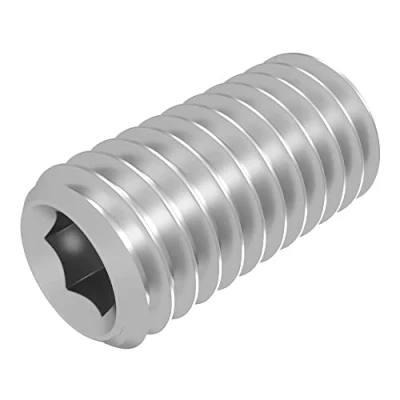 Abbildung von SECCARO Gewindestift mit Kegelkuppe M6 x 12 mm, Edelstahl V2A VA A2, DIN 913 / ISO 4026, Innensechskant, 20 Stück