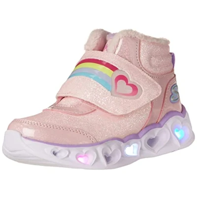Abbildung von Stiefel Skechers Heart Lights Brilliant. Rosa. Kinder